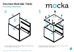 Предварительный просмотр 4 страницы Mocka Denham Bedside Table Assembly Instructions Manual