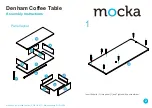 Предварительный просмотр 2 страницы Mocka Denham Coffee Table Assembly Instructions Manual