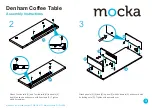 Предварительный просмотр 3 страницы Mocka Denham Coffee Table Assembly Instructions Manual