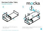 Предварительный просмотр 4 страницы Mocka Denham Coffee Table Assembly Instructions Manual