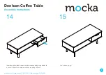 Предварительный просмотр 9 страницы Mocka Denham Coffee Table Assembly Instructions Manual