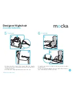 Предварительный просмотр 4 страницы Mocka Designer Highchair Assembly Instructions