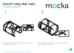 Предварительный просмотр 2 страницы Mocka Detroit Trolley Side Table Assembly Instructions