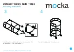 Предварительный просмотр 3 страницы Mocka Detroit Trolley Side Table Assembly Instructions