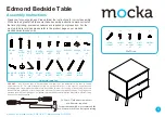 Mocka Edmond Bedside Table Assembly Instructions Manual предпросмотр