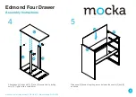 Предварительный просмотр 4 страницы Mocka Edmond Four Drawer Assembly Instructions Manual