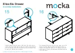 Preview for 9 page of Mocka Eliza Six Drawer Assembly Instructions Manual