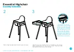 Preview for 3 page of Mocka Essential Highchair Assembly Instructions