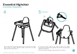 Preview for 4 page of Mocka Essential Highchair Assembly Instructions