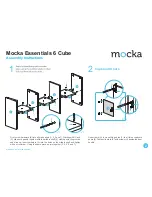 Предварительный просмотр 2 страницы Mocka Essentials 6 Cube Assembly Manual