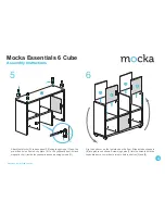 Предварительный просмотр 4 страницы Mocka Essentials 6 Cube Assembly Manual