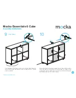 Предварительный просмотр 6 страницы Mocka Essentials 6 Cube Assembly Manual