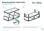 Предварительный просмотр 3 страницы Mocka Essentials Coffee Table Assembly Instructions