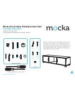 Mocka Essentials Entertainment Unit Assembly Instructions Manual предпросмотр