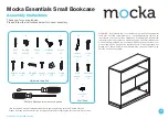 Mocka Essentials Small Bookcase Assembly Instructions Manual предпросмотр