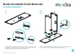 Предварительный просмотр 2 страницы Mocka Essentials Small Bookcase Assembly Instructions Manual