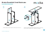 Предварительный просмотр 3 страницы Mocka Essentials Small Bookcase Assembly Instructions Manual