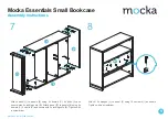 Предварительный просмотр 5 страницы Mocka Essentials Small Bookcase Assembly Instructions Manual