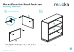 Предварительный просмотр 6 страницы Mocka Essentials Small Bookcase Assembly Instructions Manual