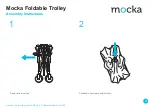 Предварительный просмотр 2 страницы Mocka Foldable Trolley Assembly Instructions