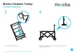 Предварительный просмотр 3 страницы Mocka Foldable Trolley Assembly Instructions