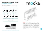 Mocka Georgia Console Table Assembly Instructions Manual preview