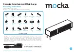 Предварительный просмотр 1 страницы Mocka Georgia Entertainment Unit Assembly Instructions Manual