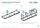 Предварительный просмотр 2 страницы Mocka Georgia Entertainment Unit Assembly Instructions Manual