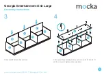 Предварительный просмотр 3 страницы Mocka Georgia Entertainment Unit Assembly Instructions Manual