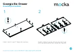 Предварительный просмотр 2 страницы Mocka Georgia Six Drawer Assembly Instructions Manual