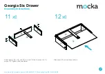 Предварительный просмотр 7 страницы Mocka Georgia Six Drawer Assembly Instructions Manual