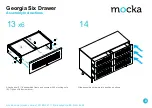 Предварительный просмотр 8 страницы Mocka Georgia Six Drawer Assembly Instructions Manual