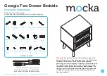 Предварительный просмотр 1 страницы Mocka Georgia Two Drawer Bedside Assembly Instructions Manual