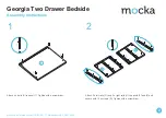 Предварительный просмотр 2 страницы Mocka Georgia Two Drawer Bedside Assembly Instructions Manual