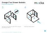 Предварительный просмотр 3 страницы Mocka Georgia Two Drawer Bedside Assembly Instructions Manual