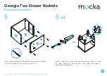 Предварительный просмотр 4 страницы Mocka Georgia Two Drawer Bedside Assembly Instructions Manual