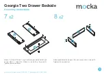 Предварительный просмотр 5 страницы Mocka Georgia Two Drawer Bedside Assembly Instructions Manual