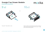 Предварительный просмотр 6 страницы Mocka Georgia Two Drawer Bedside Assembly Instructions Manual