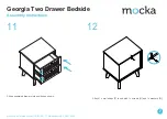 Предварительный просмотр 7 страницы Mocka Georgia Two Drawer Bedside Assembly Instructions Manual