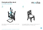 Preview for 3 page of Mocka Hamptons Barstool Assembly Instructions