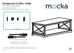 Mocka Hamptons Coffee Table Assembly Instructions предпросмотр