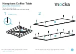 Preview for 2 page of Mocka Hamptons Coffee Table Assembly Instructions