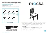 Mocka Hamptons Dining Chair Assembly Instructions предпросмотр