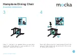 Предварительный просмотр 3 страницы Mocka Hamptons Dining Chair Assembly Instructions