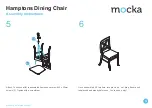 Предварительный просмотр 4 страницы Mocka Hamptons Dining Chair Assembly Instructions