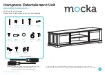 Предварительный просмотр 1 страницы Mocka Hamptons Entertainment Unit Assembly Instructions Manual