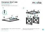 Предварительный просмотр 2 страницы Mocka Hamptons Side Table Assembly Instructions