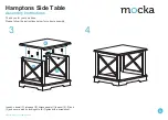 Предварительный просмотр 3 страницы Mocka Hamptons Side Table Assembly Instructions