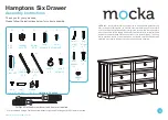 Предварительный просмотр 1 страницы Mocka Hamptons Six Drawer Assembly Instructions Manual