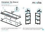 Предварительный просмотр 2 страницы Mocka Hamptons Six Drawer Assembly Instructions Manual